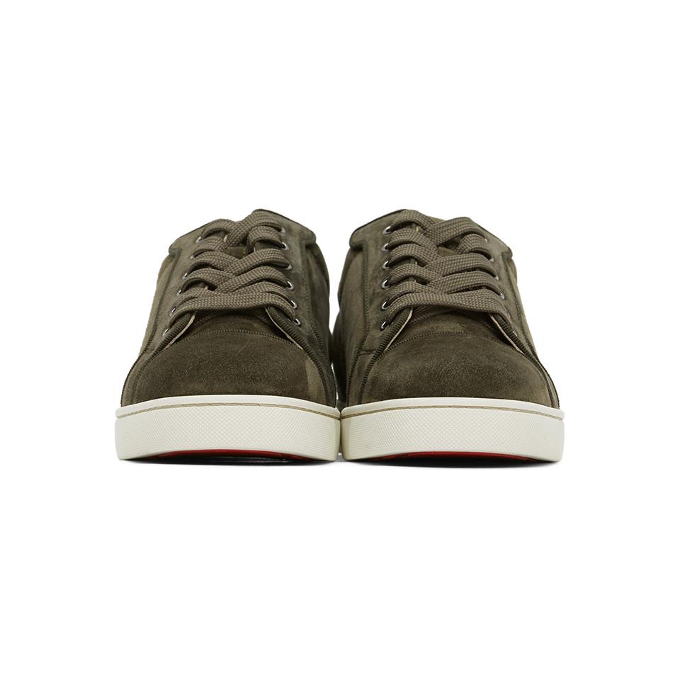 Green suede christian ecolo louboutin