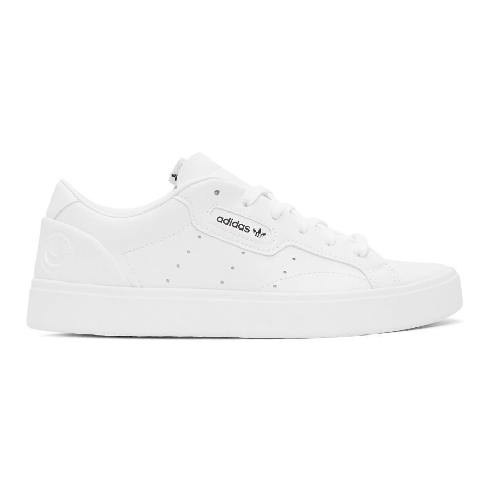 adidas Originals Sleek Vegan Shoes in wh/wh (White) | Lyst