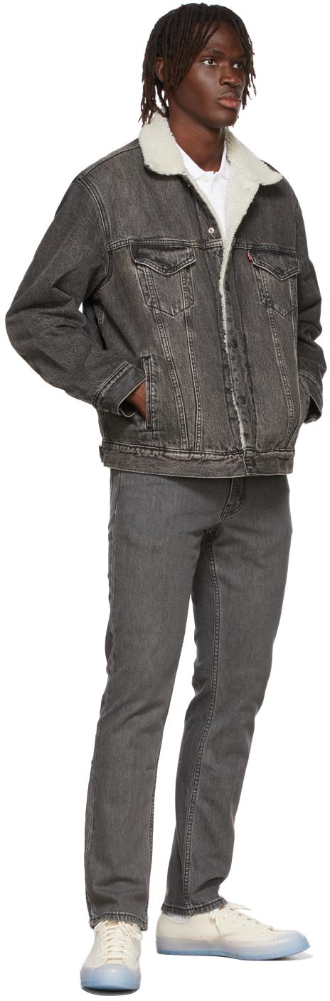 Levi's Denim Sherpa Trucker Jacket in 