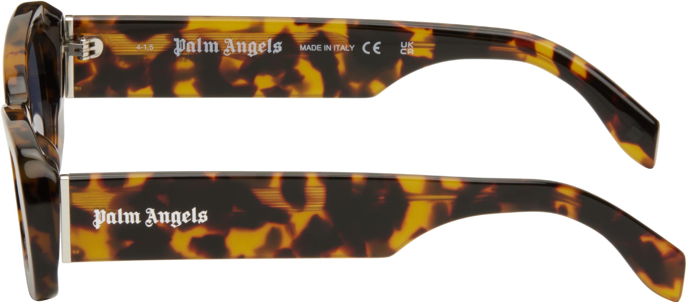 【関税込み】Palm Angels ホワイト Dana サングラス Palm Angels Eyewear Angel スクエアフレーム サングラス