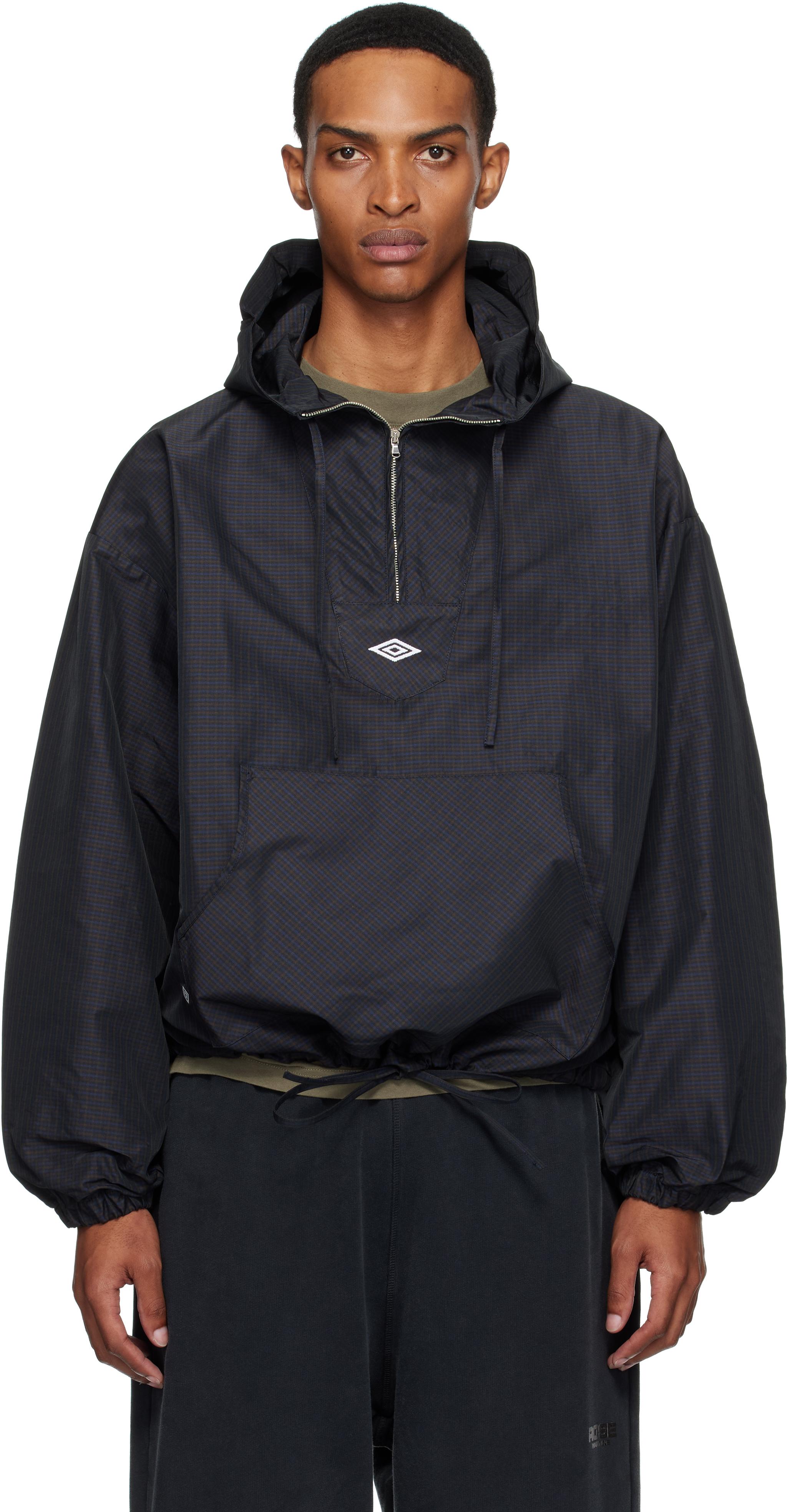 umbro-Navy-Dark-Brown-Check-