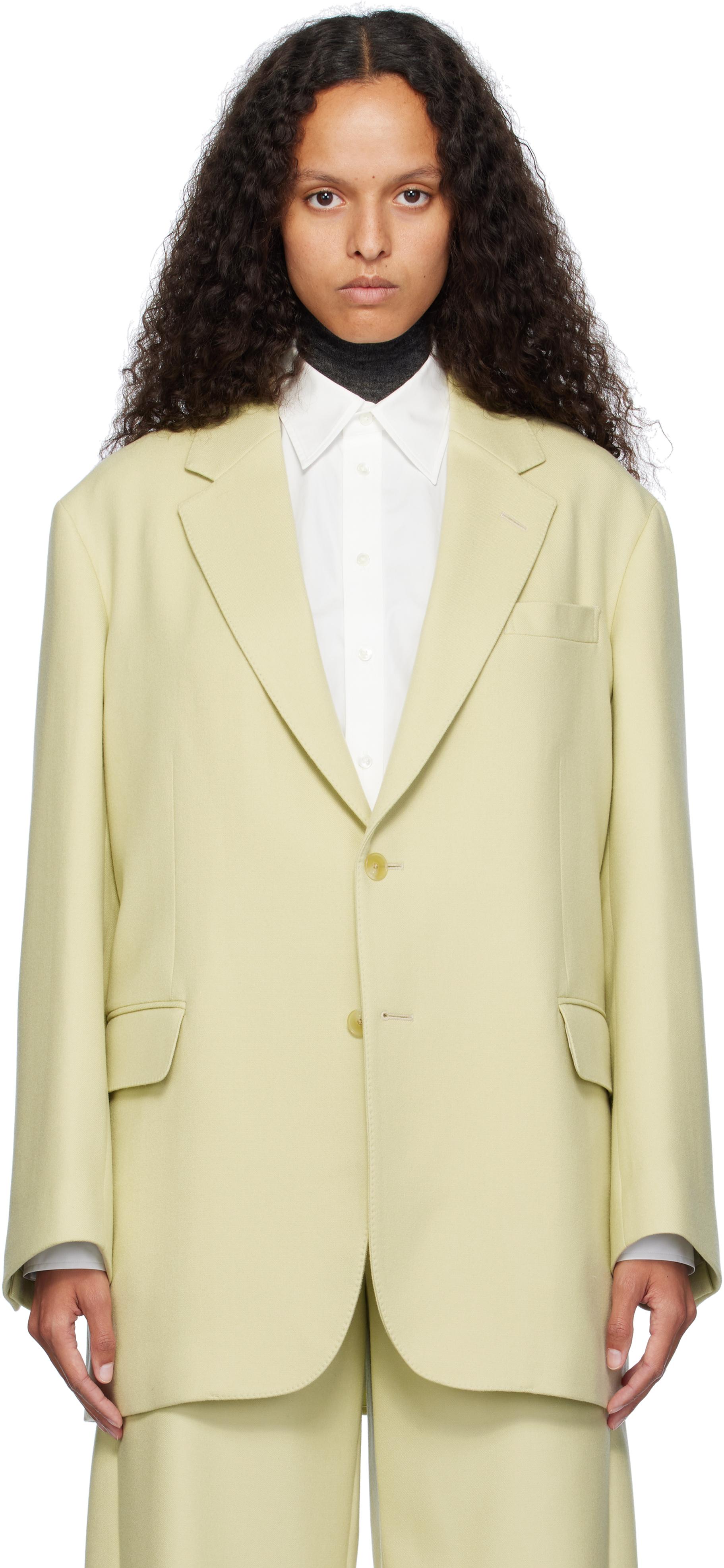 AURALEE Light Melton Blazer in Natural | Lyst AURALEE Light Melton Blazer in Natural | Lyst