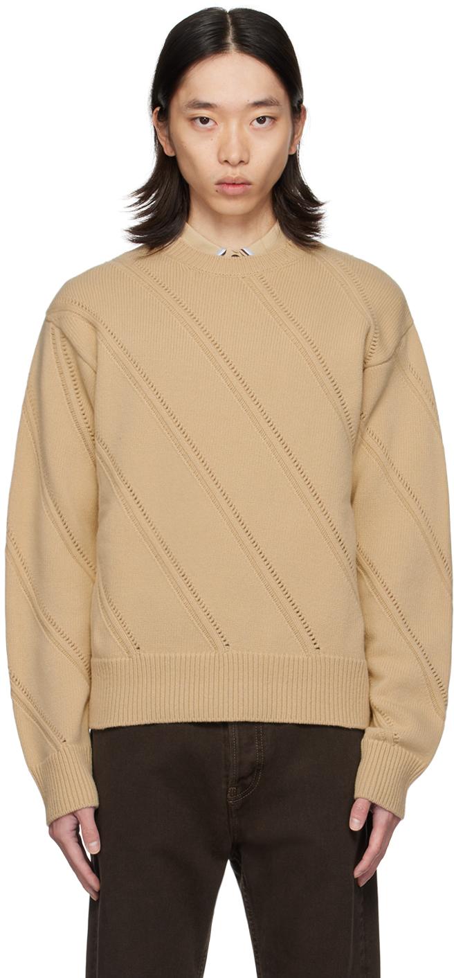 Ferragamo メンズ ブラック バージンウール セーター セーター & ニット