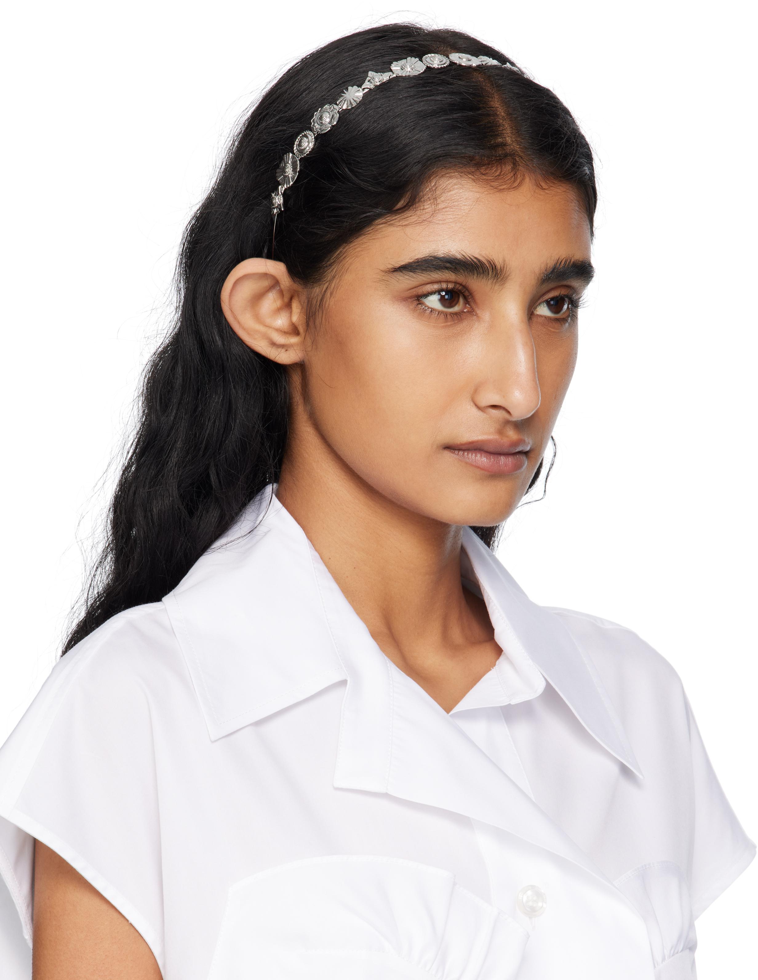 Toga Metal Narrow Headband in White | Lyst