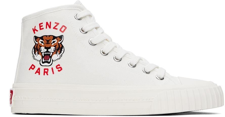 KENZO メンズ ブラック ホワイト Paris Foxy ハイカット KENZO メンズ ブラック ホワイト Paris Foxy ハイカット