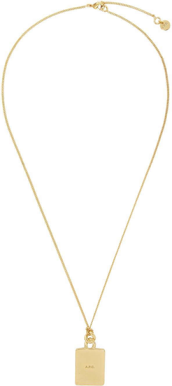 A.P.C. メンズ ゴールド Darwin ネックレス ネックレス