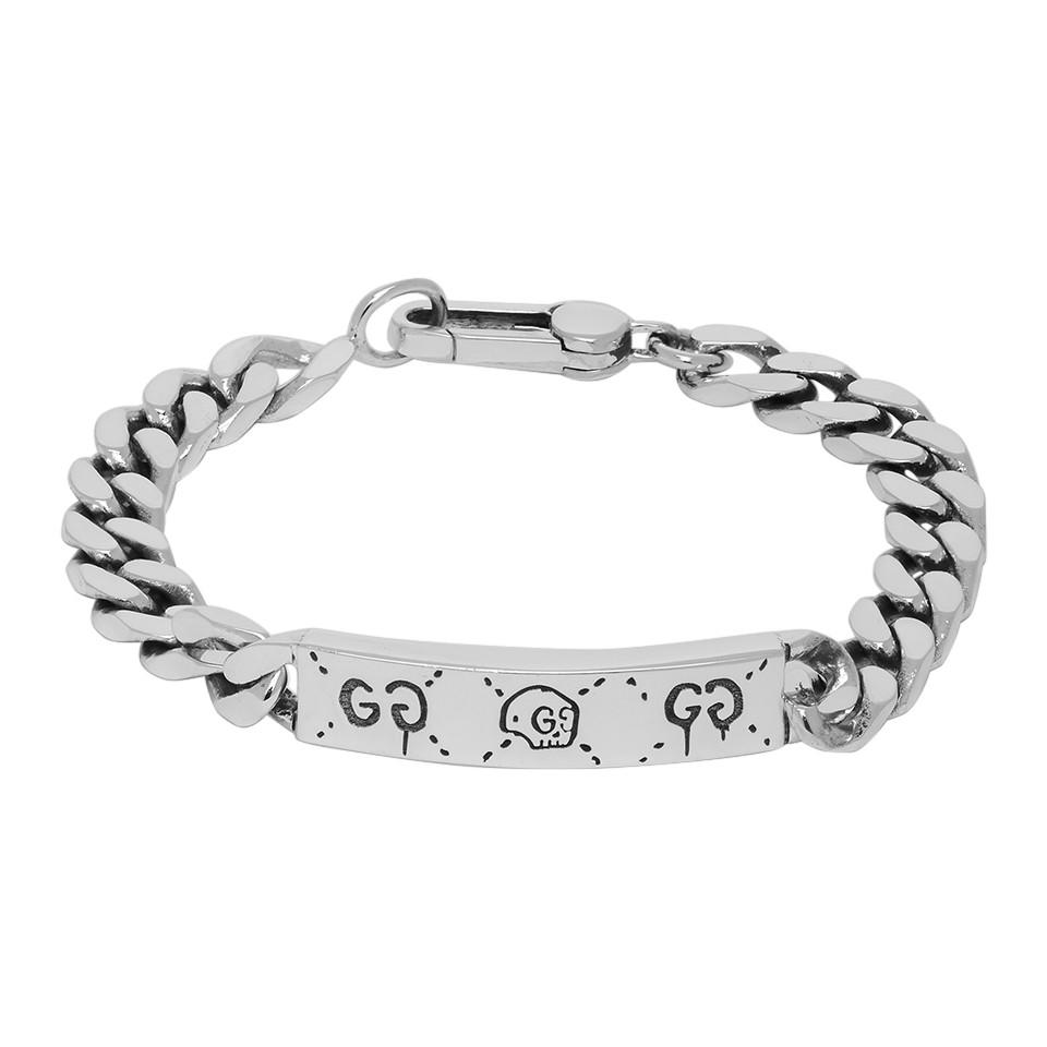 guccighost chain bracelet