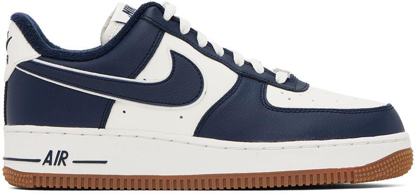 Nike Off-white & Navy Air Force 1 '07 Sneakers in Blue for Men