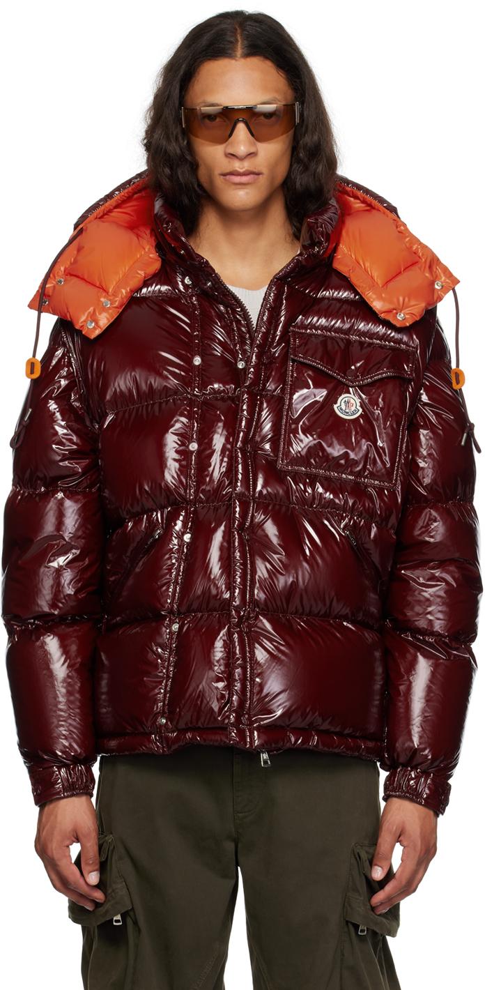 Moncler Burgundy Karakorum Short Down Jacket in Red for Men Lyst Canada