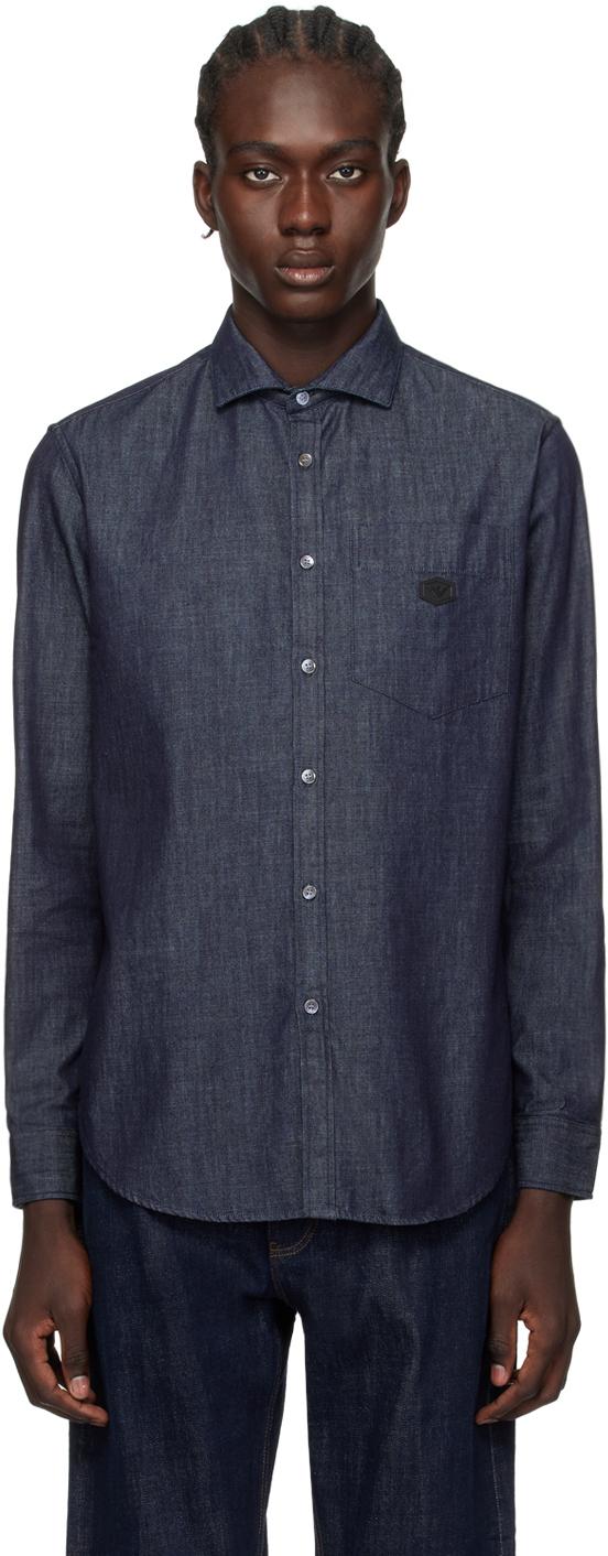 Armani denim shirt deals