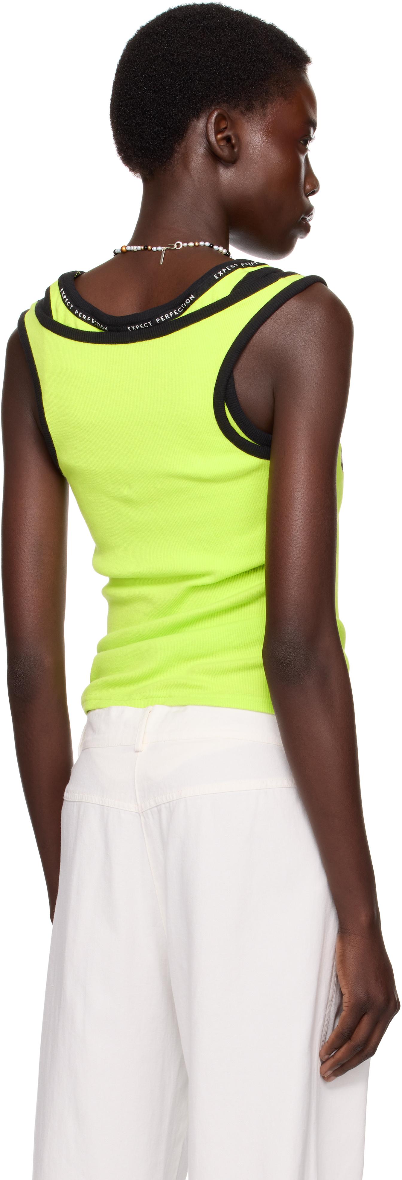 Martine Rose Layered Ribbed Tank Top | Pink | FARFETCH