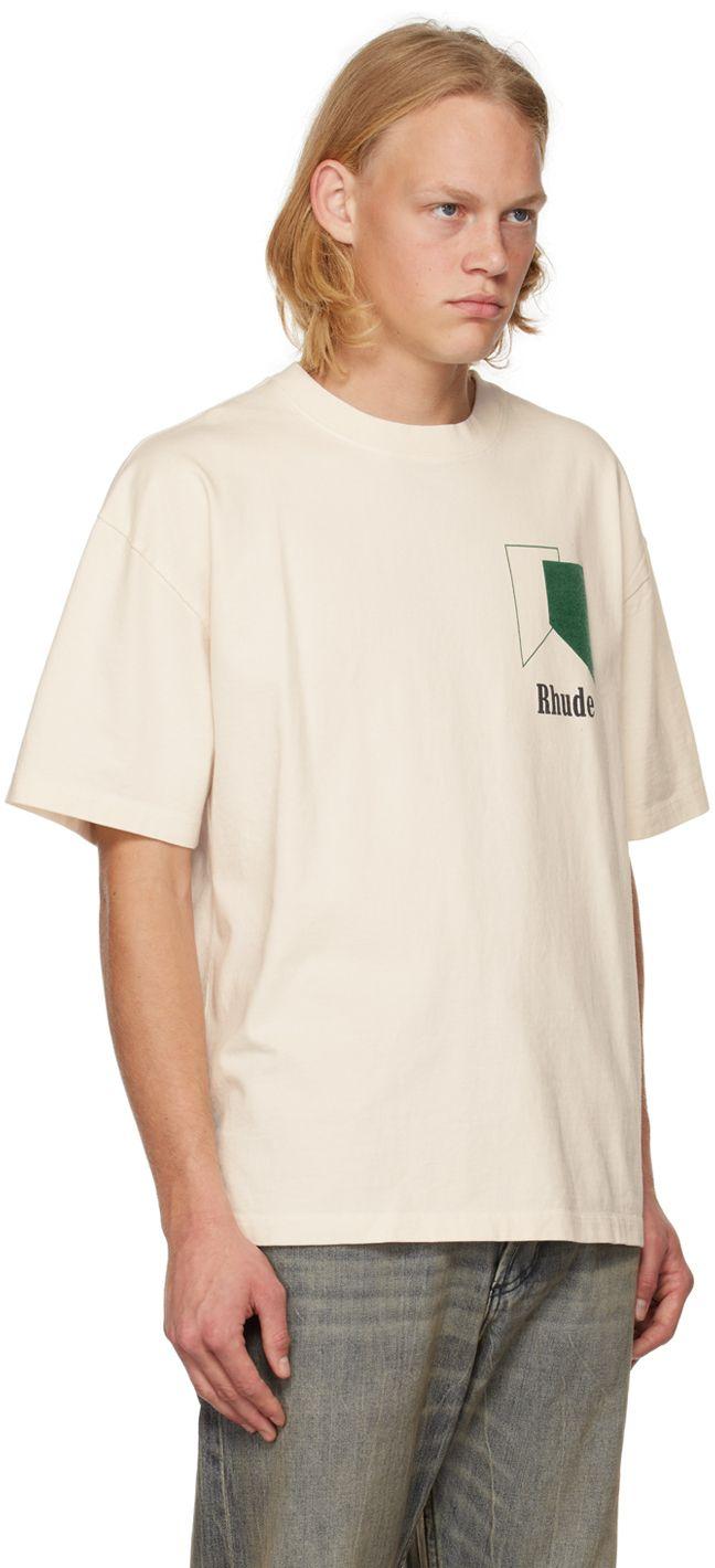 Rhude Off-white Track T-shirt for Men | Lyst