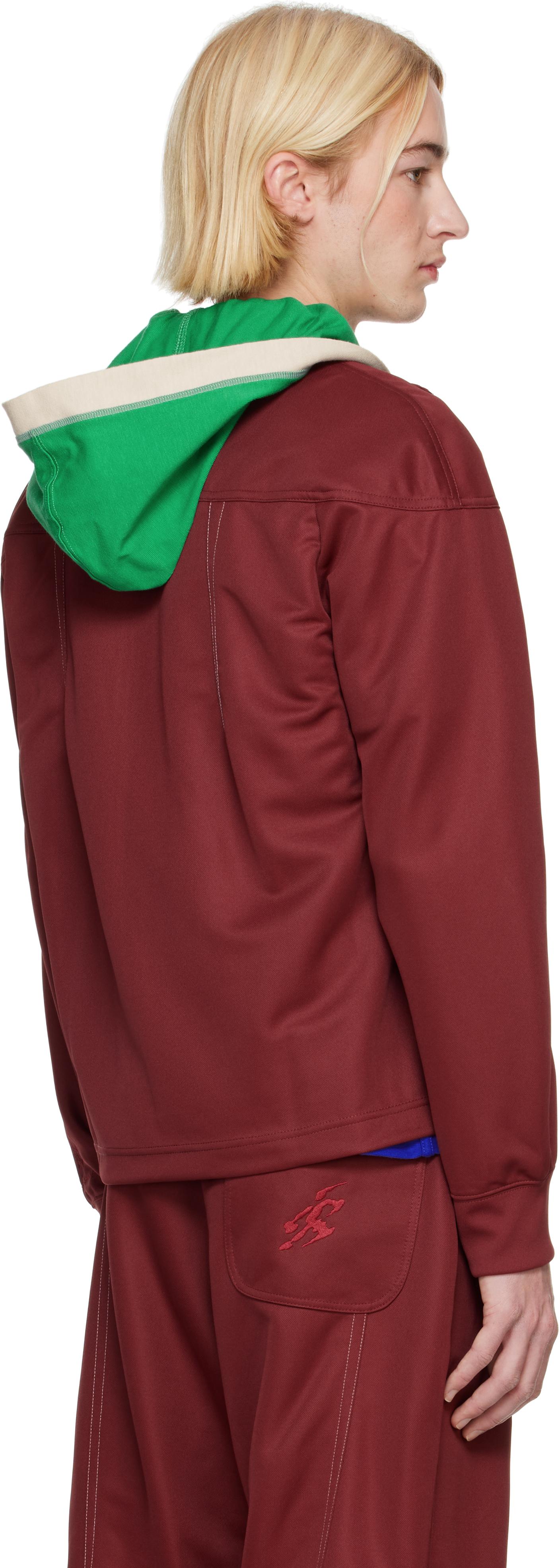 Asics Novalis Burgundy Styrax Track Jacket in Red for Men | Lyst