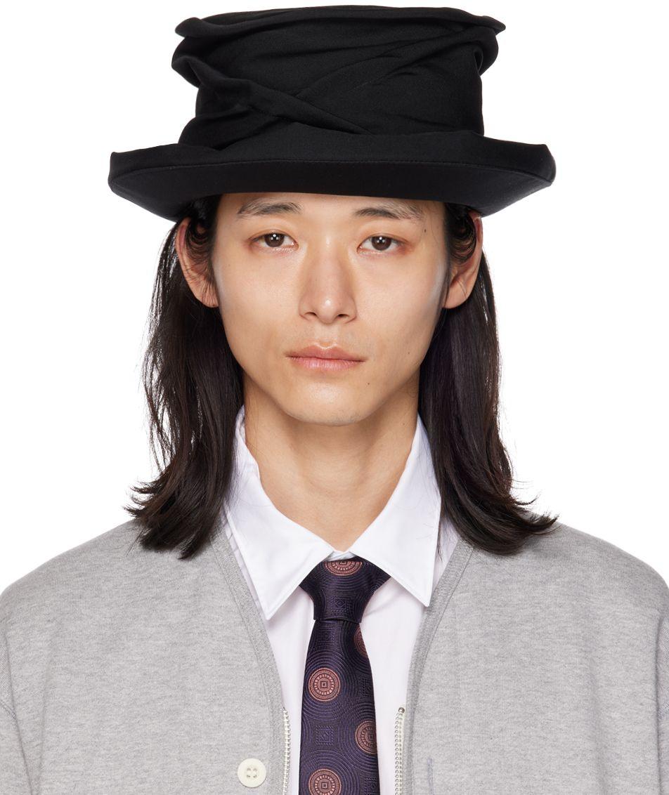 Yohji Yamamoto Black Picking Crochet Hat for Men | Lyst