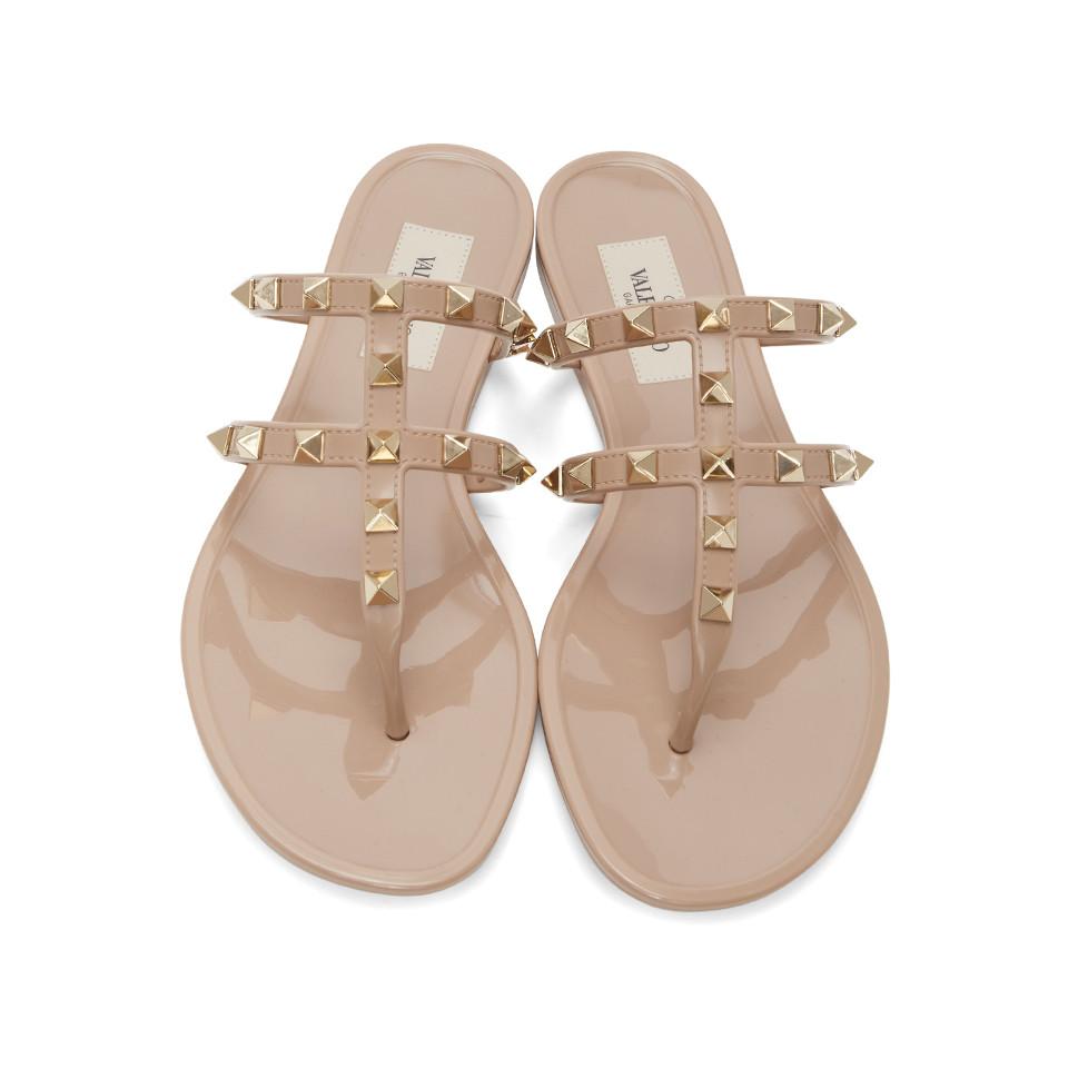 rockstud jelly sandals