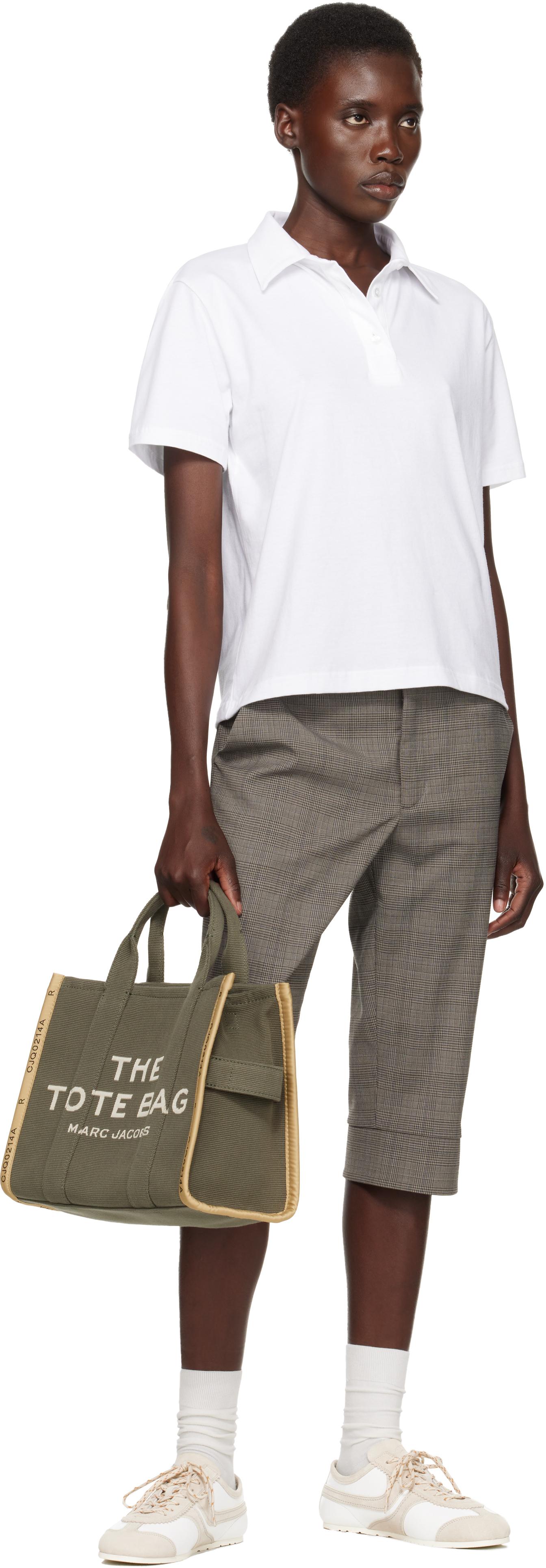 Marc Jacobs Khaki 'The Jacquard Medium' Tote in Green | Lyst