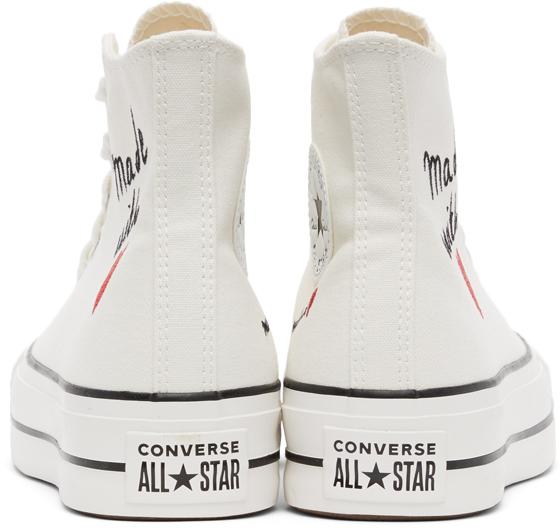 Converse Off- Valentine's Day Chuck Taylor All Star Lift Hi Sneakers in  Black | Lyst