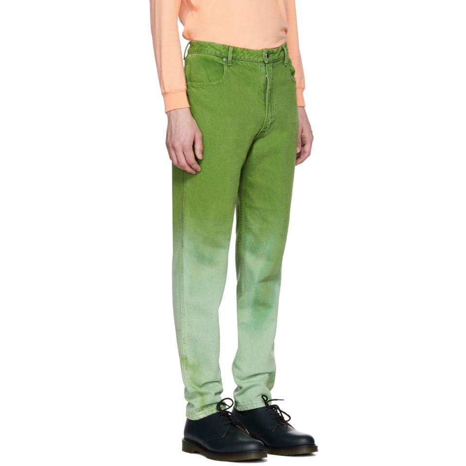 eckhaus latta green jeans
