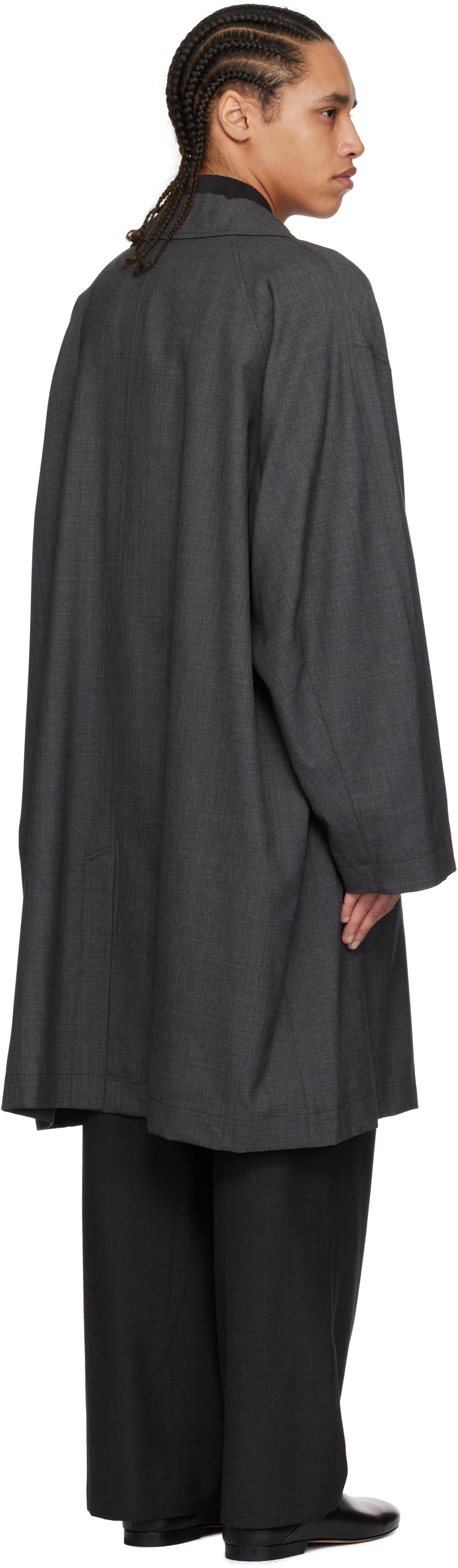 Lemaire Light Tailored Coat in Black for Men | Lyst UK
