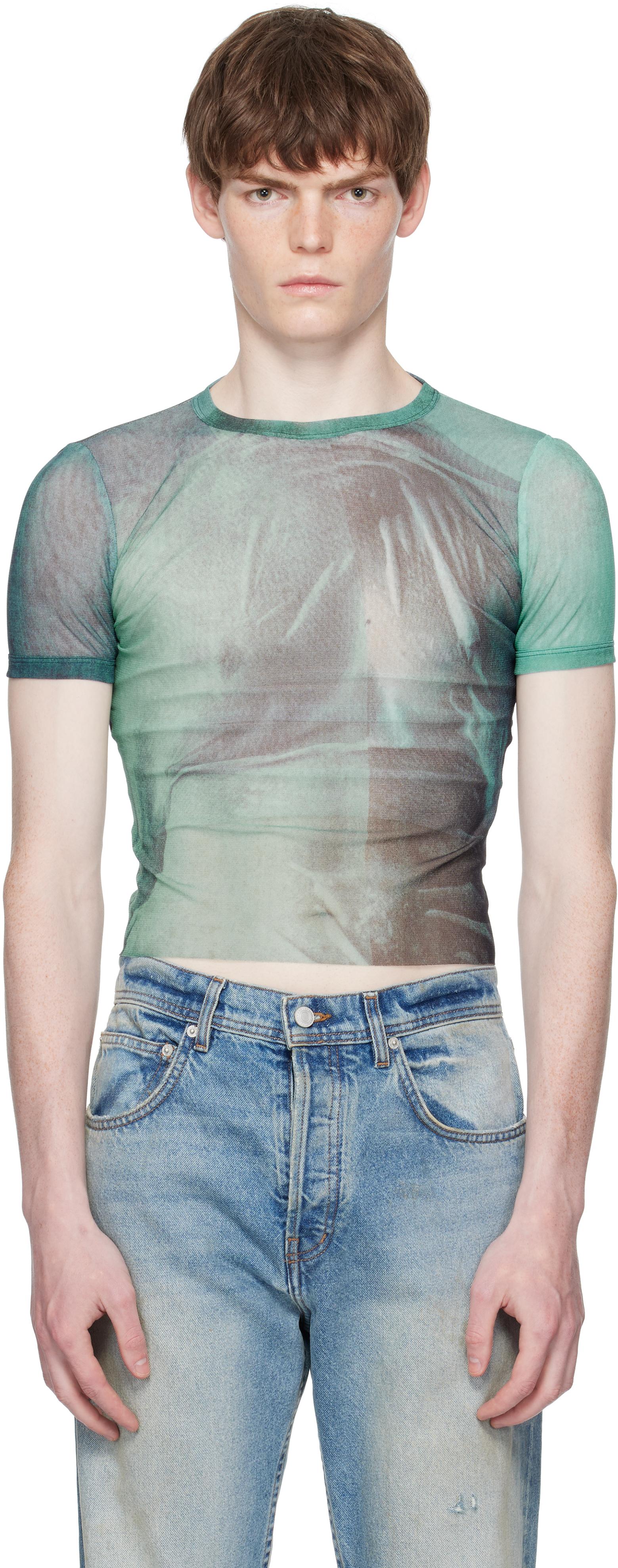 Tシャツ・カットソー JeanPaul GAULTIER FW25 'Water' top (2503WTO310M004P 5557) 24-25-U-TS065I-J055-
