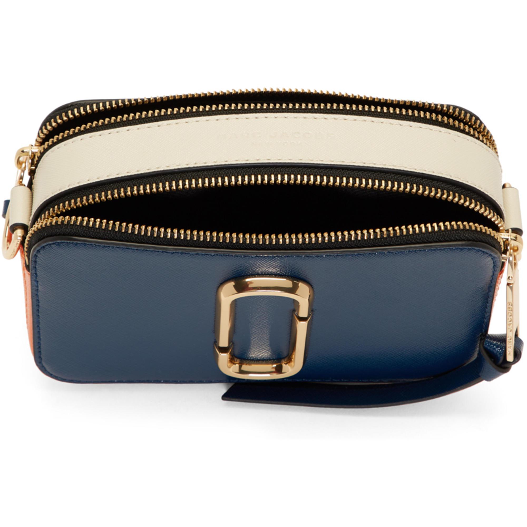 Marc Jacobs The Snapshot Camera Bag Navy Blue/Multi in Leather with  Gold-tone - US