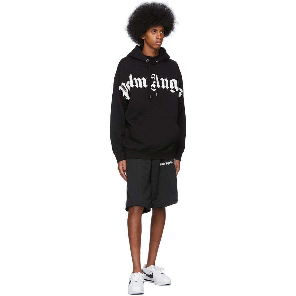 palm angels front logo hoodie