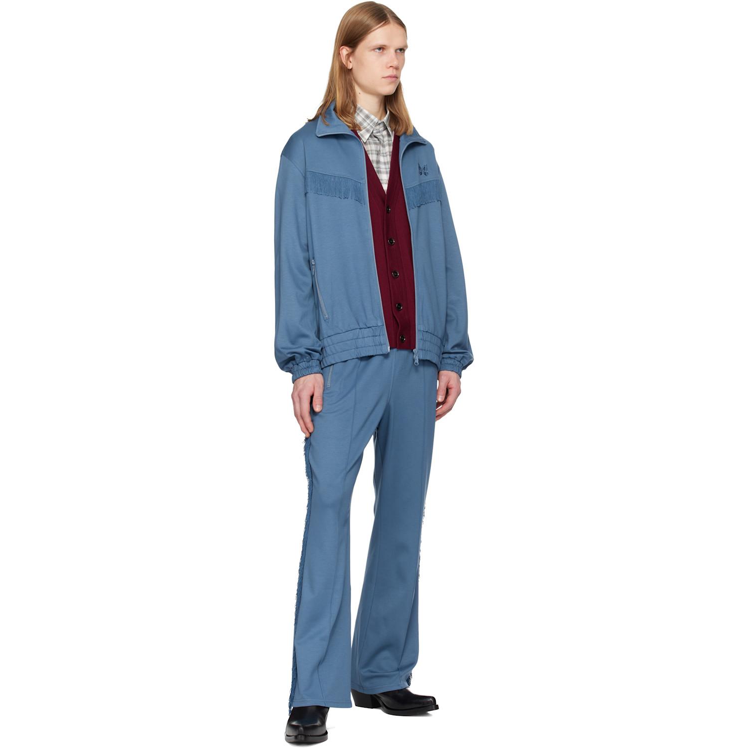 Needles Fringe Track Jacket in Blue for Men | Lyst