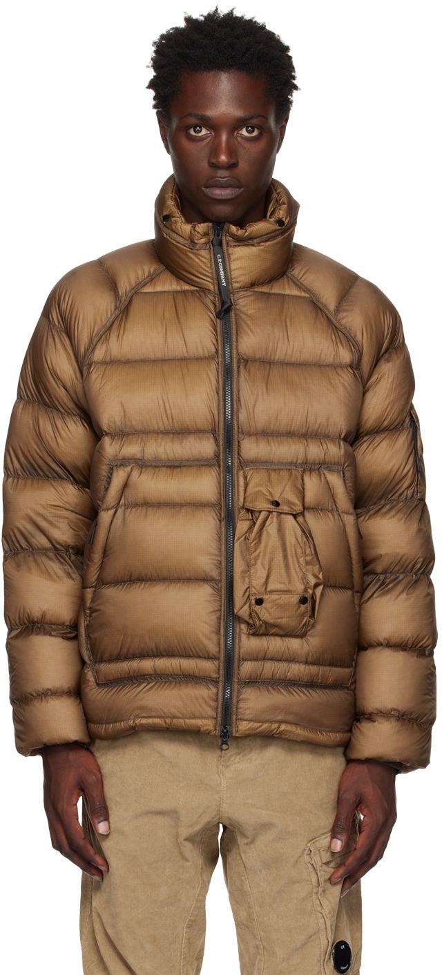 C.P. Company D.d. Shell Down Jacket in Brown for Men | Lyst