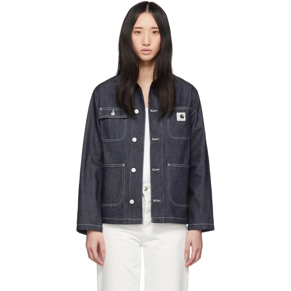 Carhartt WIP Blue Denim Spring Michigan Chore Coat | Lyst Canada