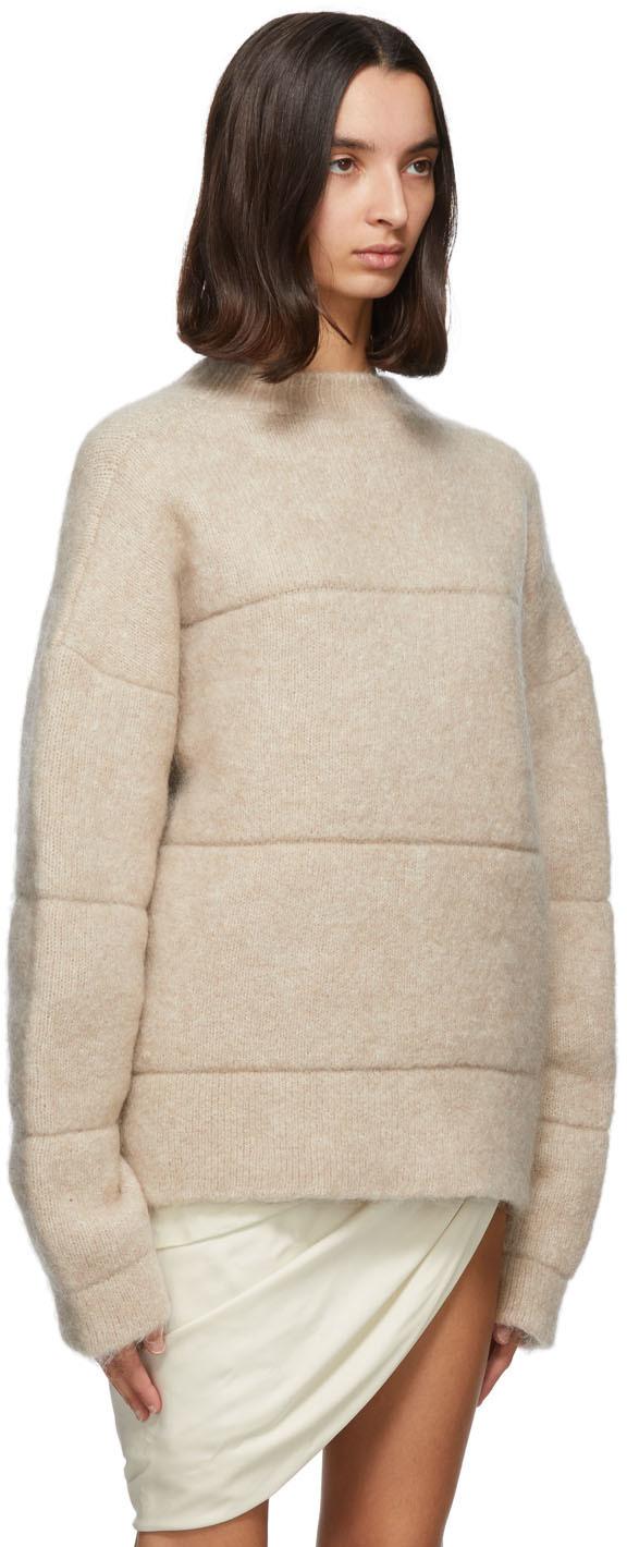 mohair beige 'La Maille Albi' Jacquemus 