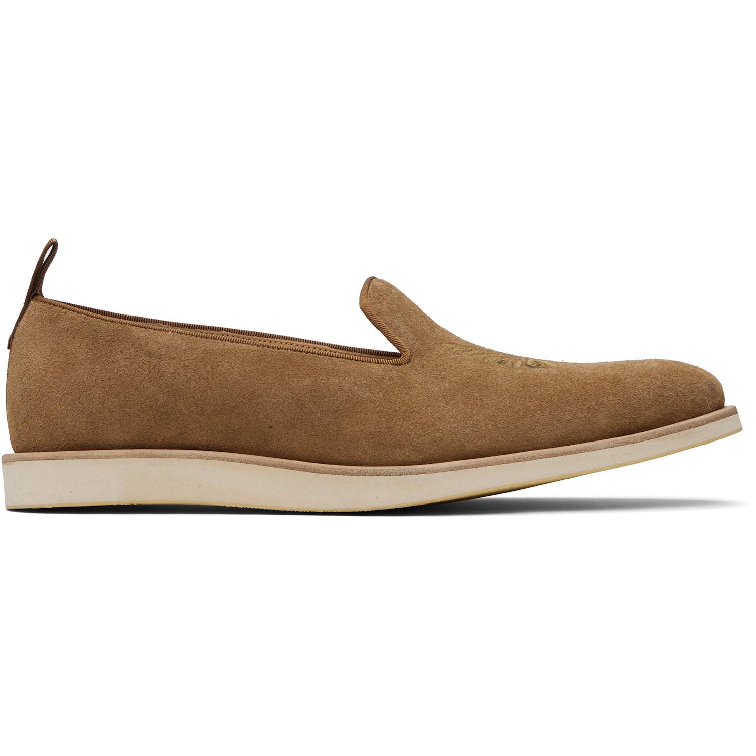 Needles Tan Papillon Emb. Loafers in Black for Men | Lyst