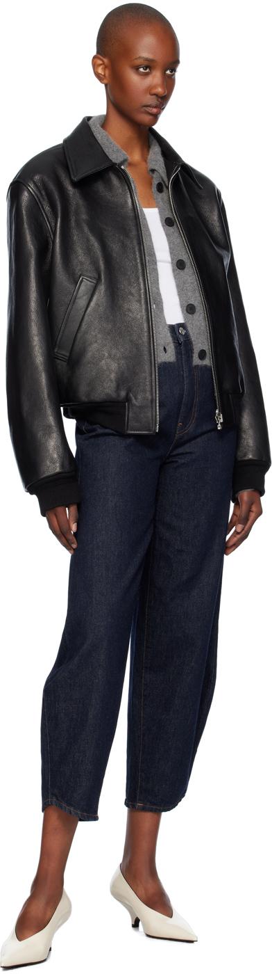 RECTO. Goatskin Leather Jacket in Black | Lyst