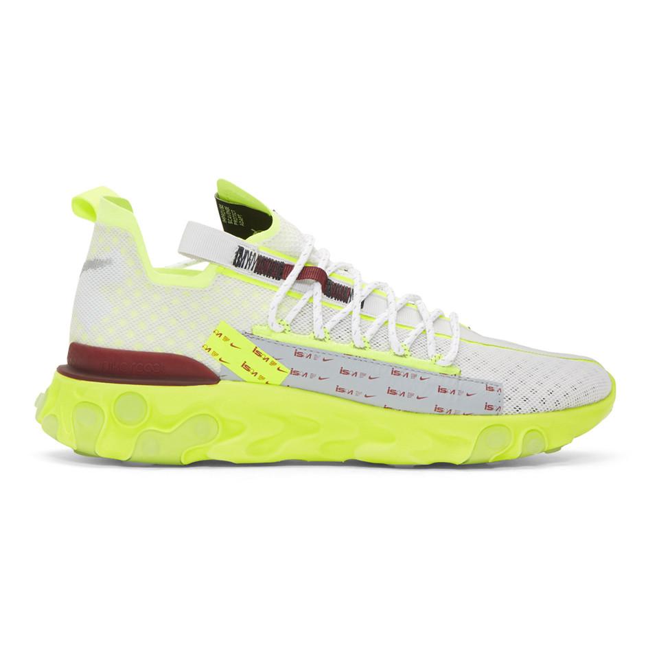 Baskets blanches et jaunes React Ispa Nike pour homme - Lyst