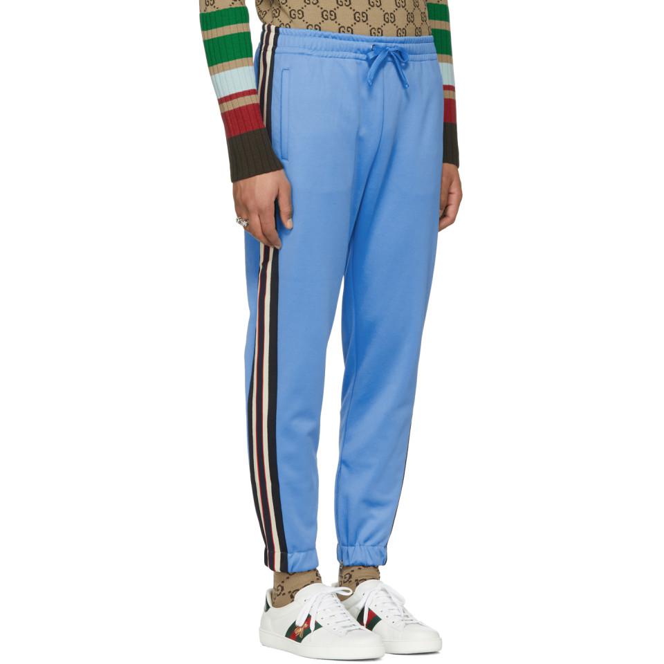 gucci sweatpants blue