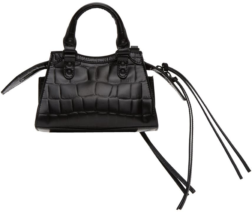 ハンドバッグ BALENCIAGA BLACK LEATHER NANO M TOP HANDLE BAG Medium-8292932ABTZ1000_F.jpg?v=1