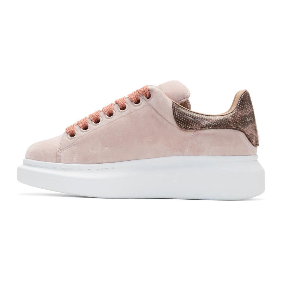 Alexander McQueen Pink Velvet Oversized 