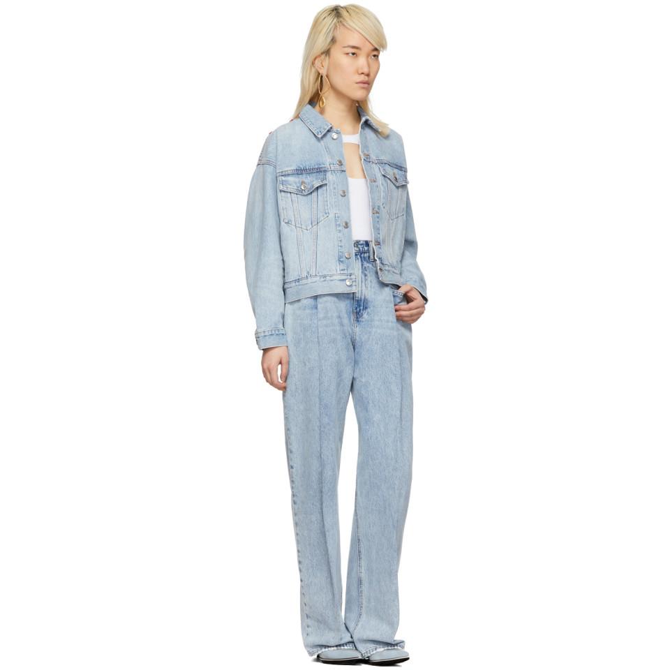 alexander wang brace pleated jeans