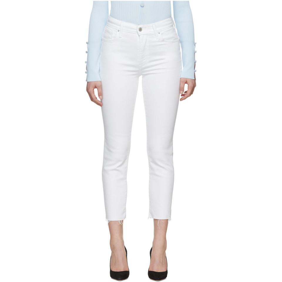 Levi's White 724 High-rise Straight Jeans | Lyst