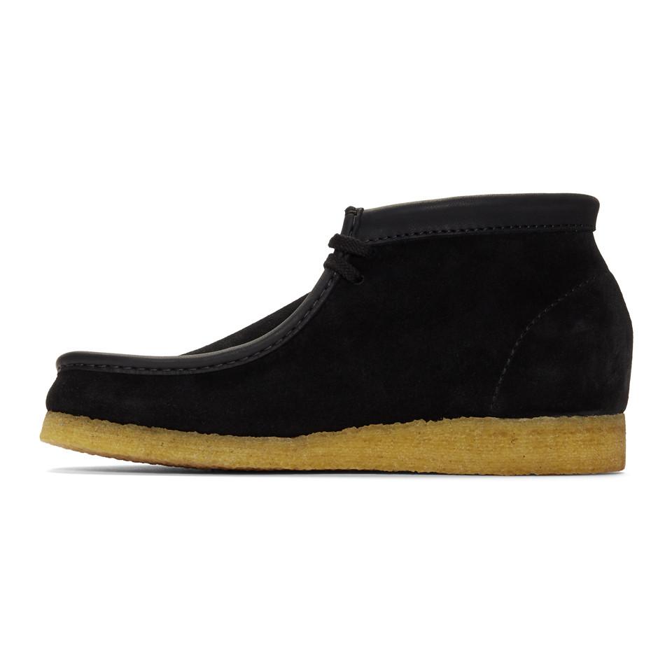 Clarks Black Made In Italy Wallabee Boots for Men | Lyst