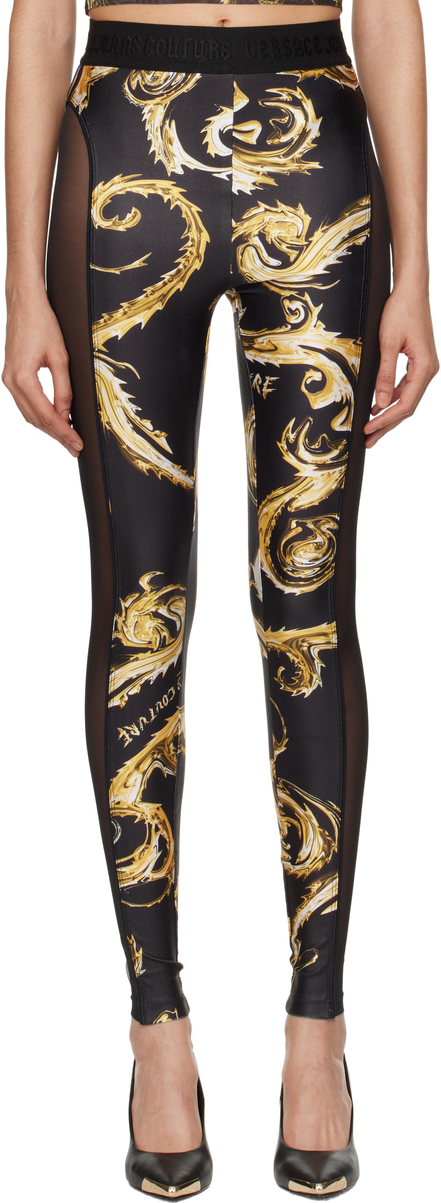 Versace Jeans Couture レディース ブラック Chromo Couture メッシュ 