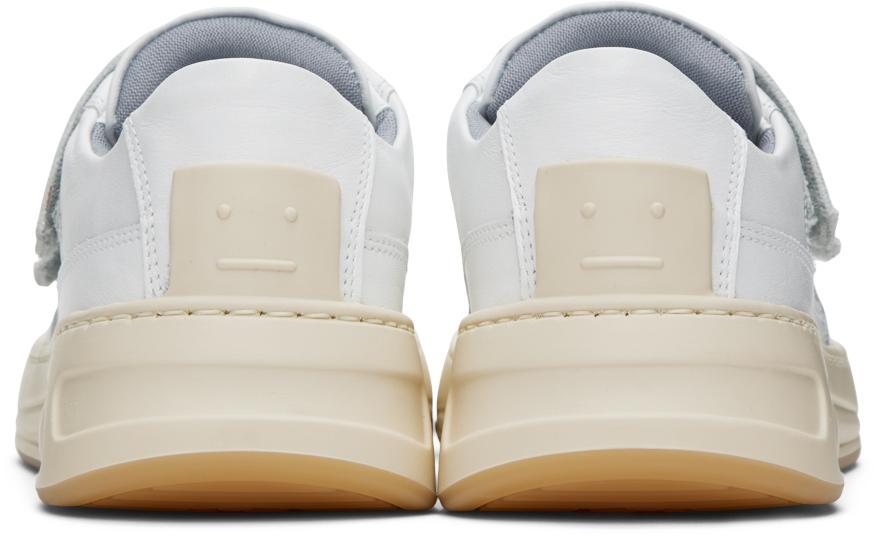 Acne Studios メンズ ブラック ホワイト ベルクロ ストラップ Acne Studios メンズ ブラック ホワイト ベルクロ ストラップ