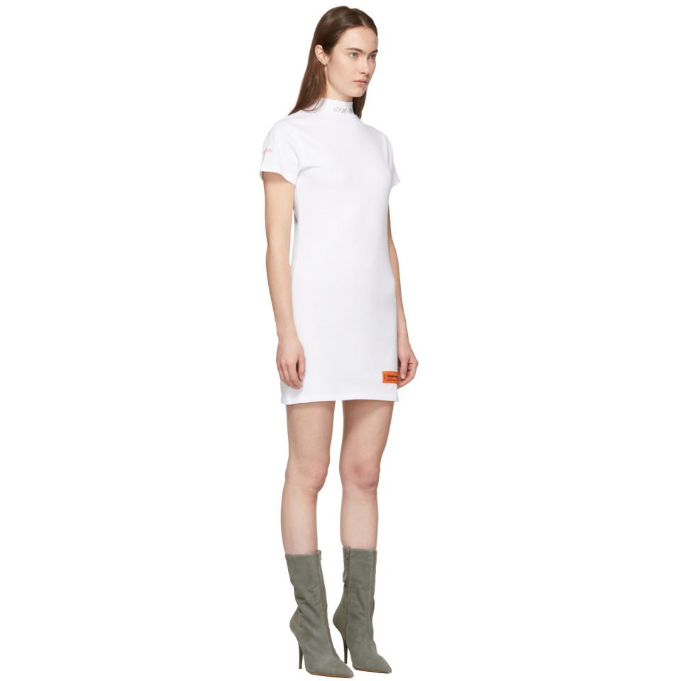 mock neck t shirt dress