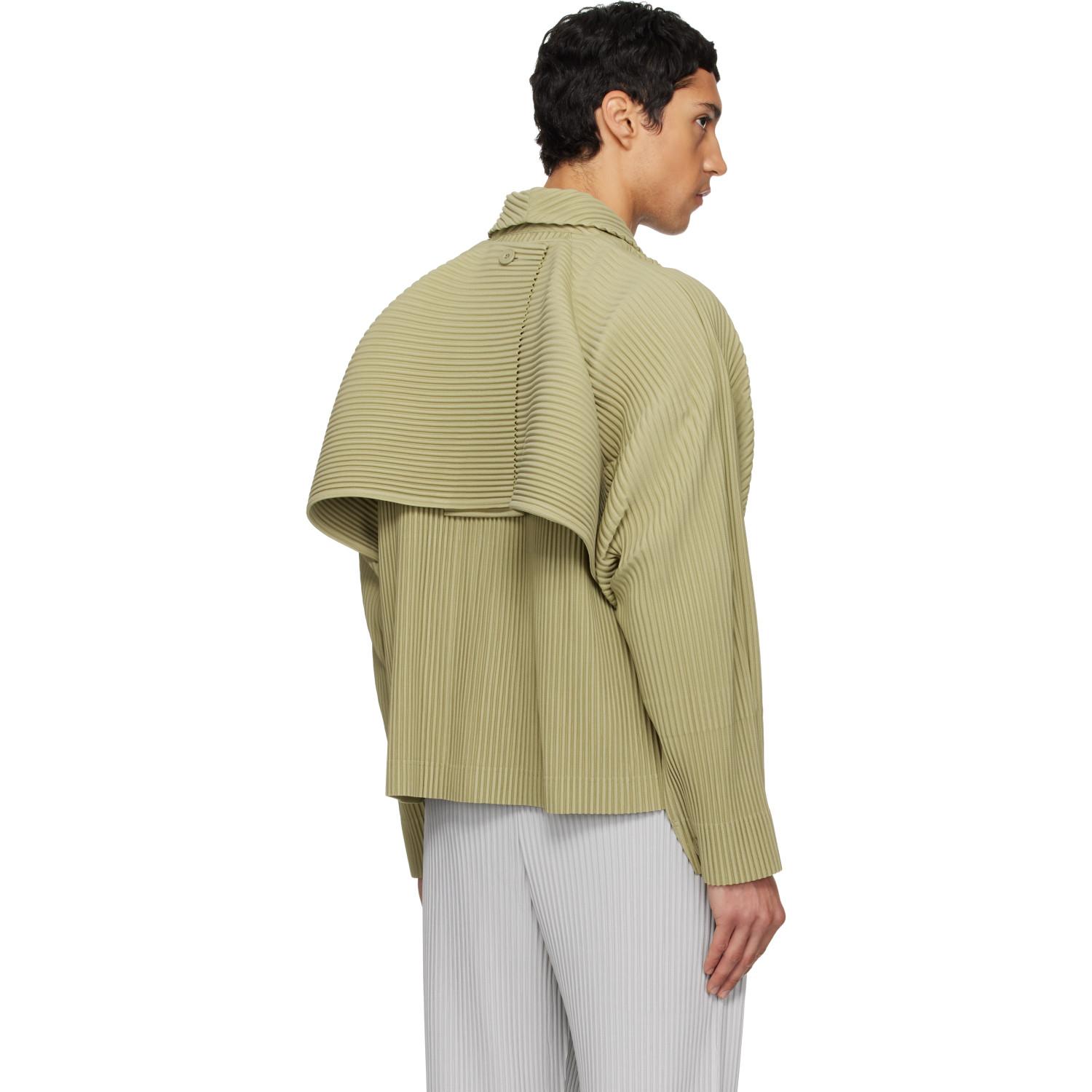 Homme Plissé Issey Miyake 'Cover And Fold' Jacket in Green for Men