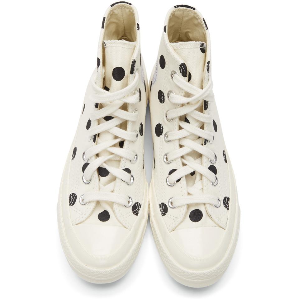 comme de garcons spotty converse