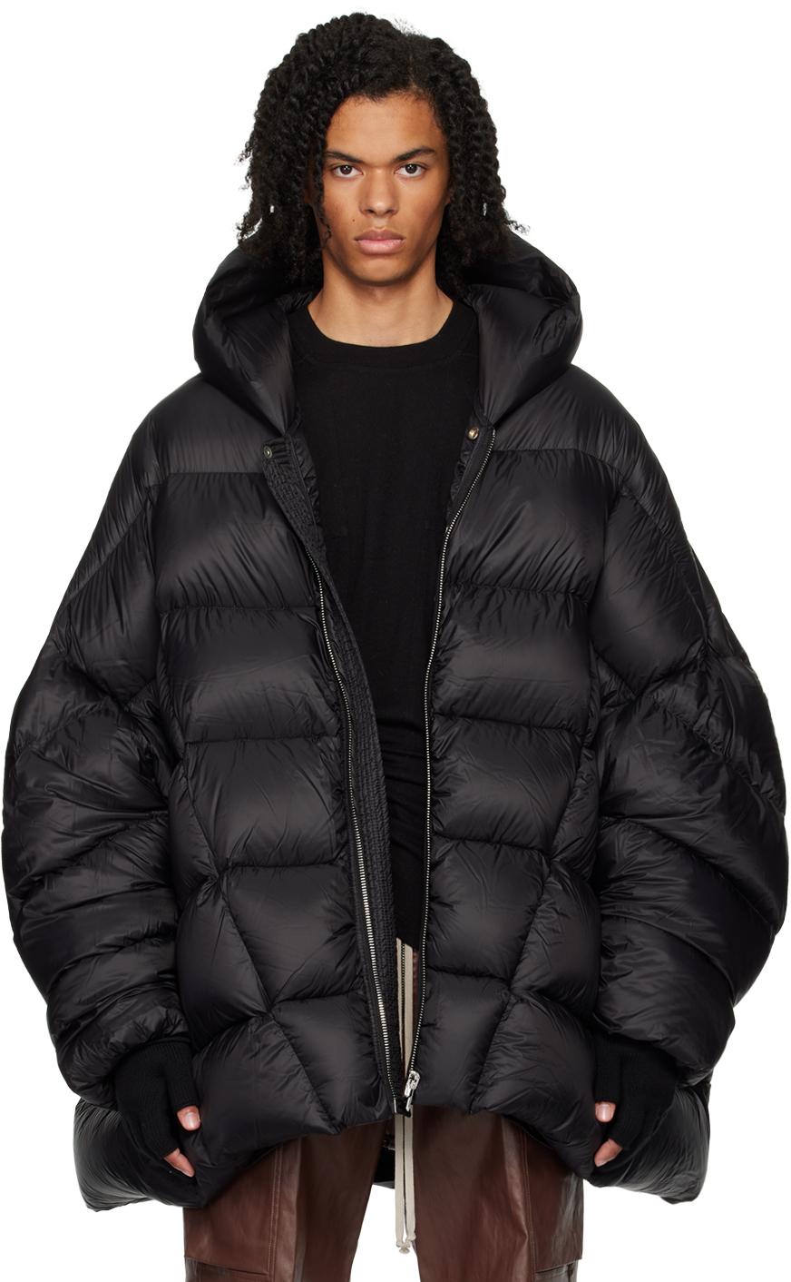 Rick Owens メンズ ブラック Porterville Jumbo Hooded Peter ダウン 