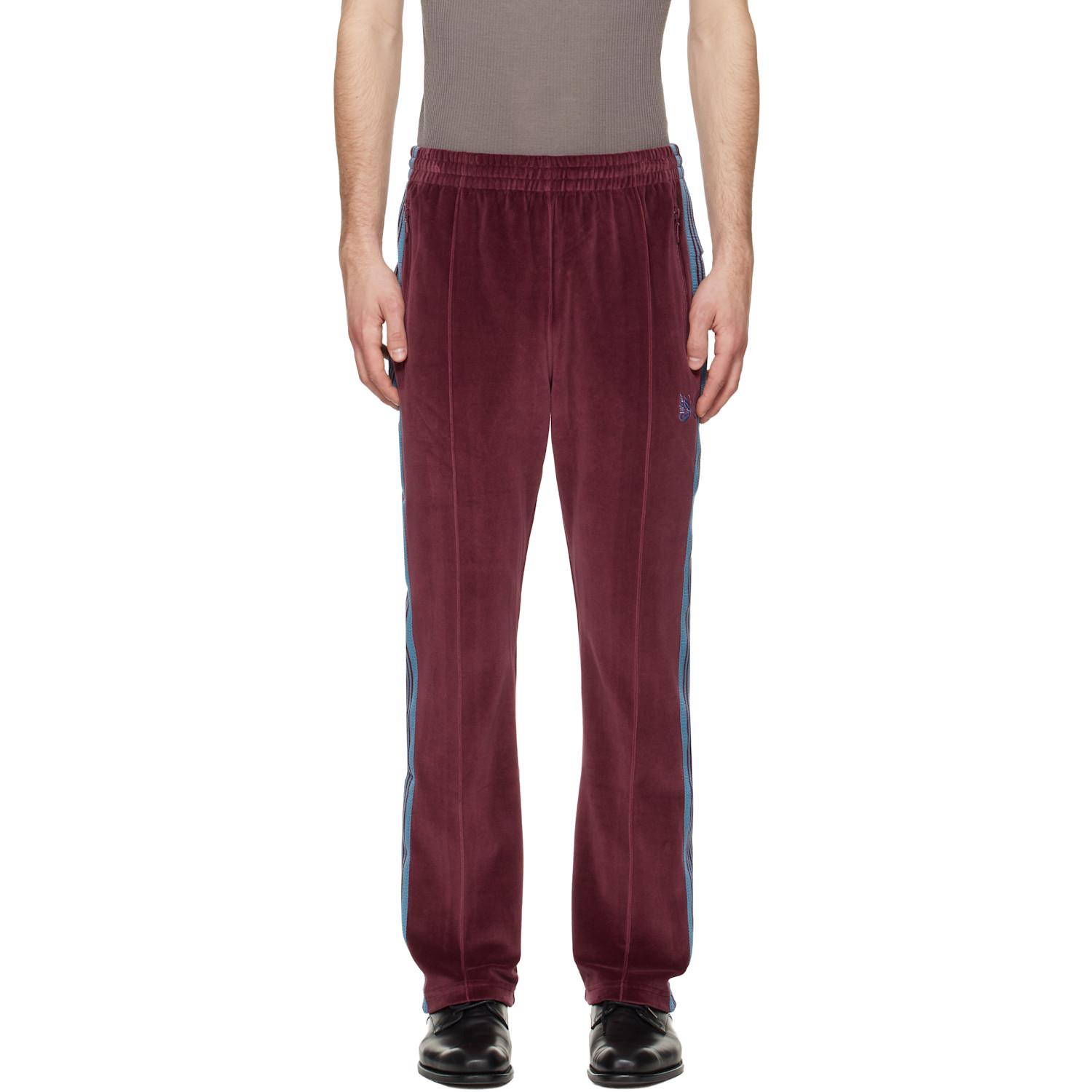 メンズ Needles バーガンディ Narrow トラックパンツ レッド | Lyst