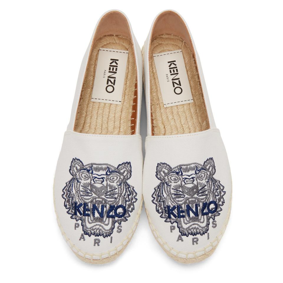 kenzo espadrilles white