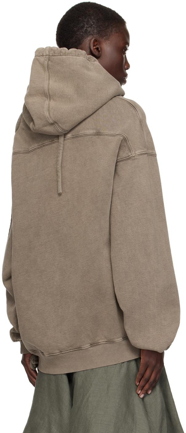 OTTOLINGER グレー クロップド ジップアップ OTTOLINGER | FITTED ZIP SHIRT