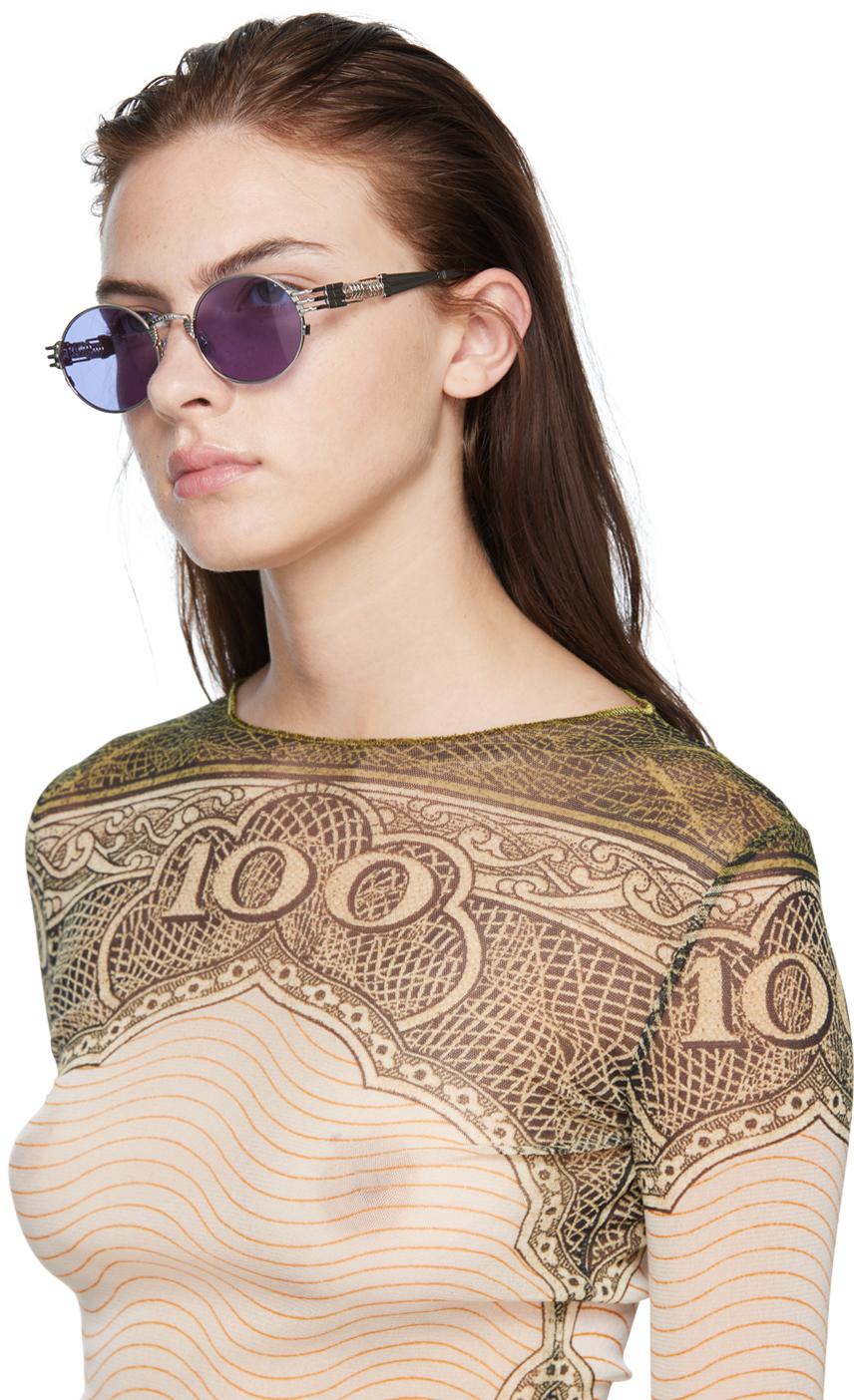 Jean Paul Gaultier Karim Benzema Limited Edition 56-6106 Sunglasses in  Metallic | Lyst