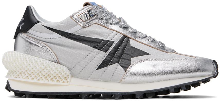 Golden Goose メンズ ブラック En Goose シルバー& Marathon 